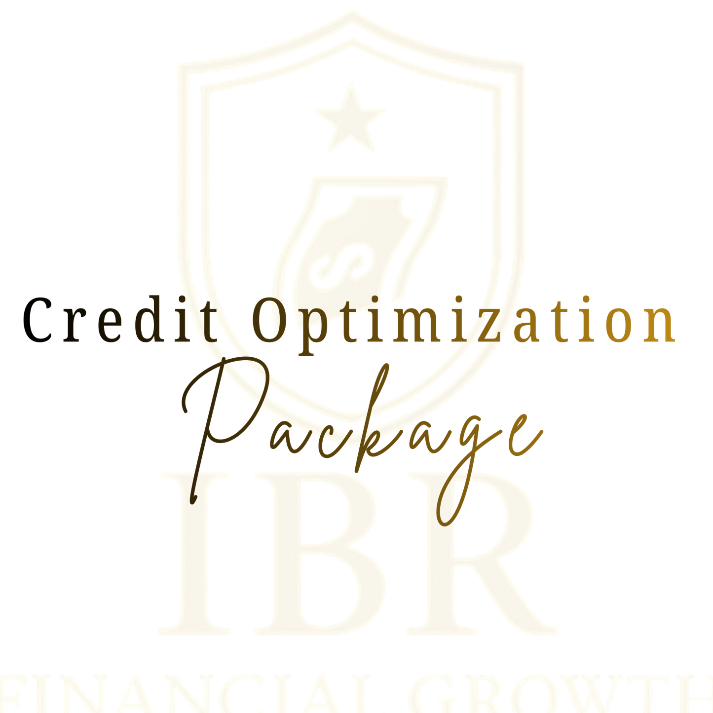 Credit Optimization Membership Package